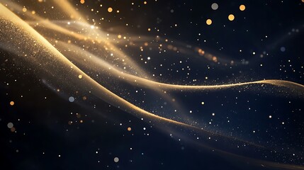 Golden Waves of Light and Stardust in the Dark