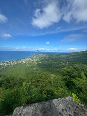 landscape with blue sky