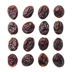 Close-up of a Pattern of Dried Dates