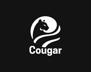 Cougar Head, face, Logo Design Vector Illustration