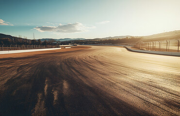 Fototapeta premium sunset on the road