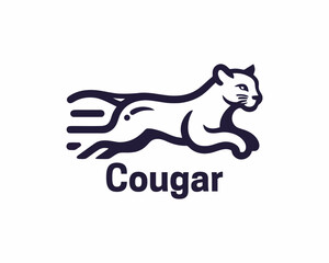 Cougar Logo Design Vector Illustration