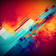 Obraz premium abstract colorful background with lines