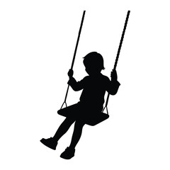 child on a swing