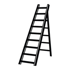 ladder isolated on white