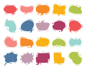 Speech Bubble Doodle Illustration Pack