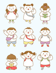 Set of Loose Kindergarten Doodle Illustrations