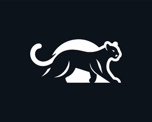 Cougar Logo Design Vector Illustration
