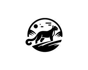Cougar Logo Design Vector Illustration