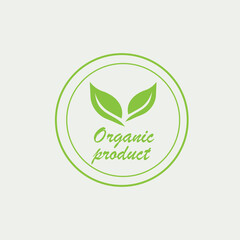 organic product icon vector illustration