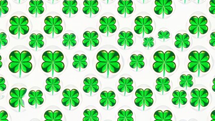 Cloud Platform Shamrock Design - Modern Abstract Pattern