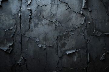 Obraz premium Moody grunge texture featuring worn concrete patterns, organic cracks, and deep shadow accents
