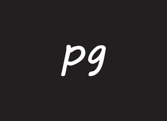 PG letter logo and initial logo design