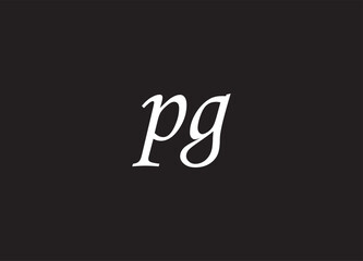 PG letter logo and initial logo design