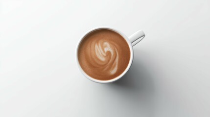 Coffee Art Creation Kitchen Background Food Photography Minimalist Environment Top View Concept