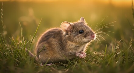 hamster in the grass