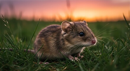mouse in the grass