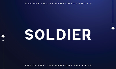 Modern abstract digital alphabet font. Minimal technology typography, Creative urban sport fashion futuristic font and with numbers. vector illustration