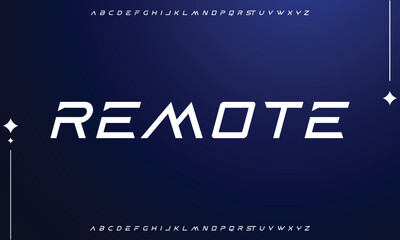 Modern abstract digital alphabet font. Minimal technology typography, Creative urban sport fashion futuristic font and with numbers. vector illustration