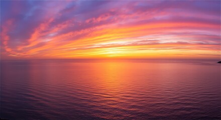Fototapeta premium sunset over the ocean