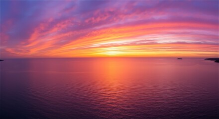 Fototapeta premium sunset over the sea