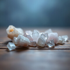 close up of  healing crystals  | generative AI