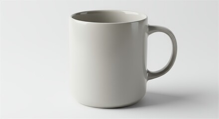 Fototapeta premium white cup isolated on white