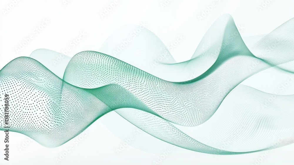 Poster fluid motion waves abstract design digital art minimalist environment conceptual viewpoint