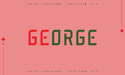 Creative font. Modern abstract digital tech font. Logo creative font, type, technology, movie, digital, music, movie. Fonts and illustration in vector format.