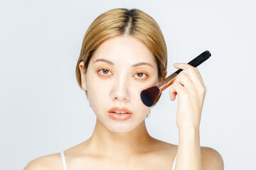 Obraz premium 女性 美容 スキンケア 化粧イメージ