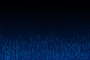 Fototapeta premium vector futuristic circuit board , Electronic motherboard , Communication and engineering concept , Hi-tech digital technology concept