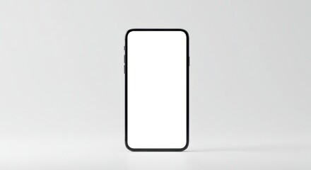 Showcasing smartphone design minimalist studio product photography clean background front view modern technology trends