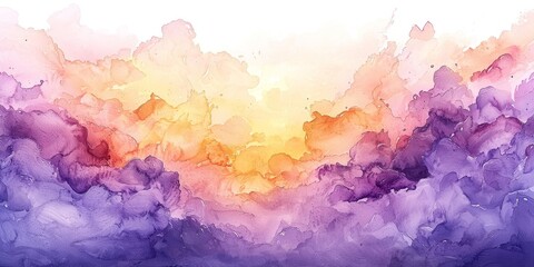 Pastel Watercolor Wash Featuring Gentle Shades and Smooth Transitions
