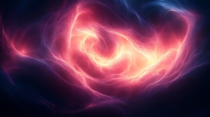 Abstract swirling nebula, cosmic energy.