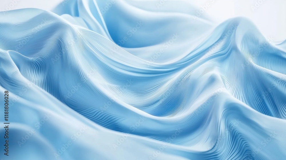 Poster abstract ocean wave patterns digital art fluid dynamics calm environment close-up view visual harmon