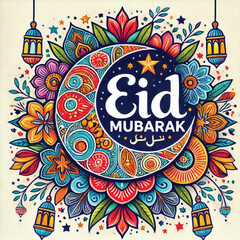 vector eid mubarak, muslim holiday