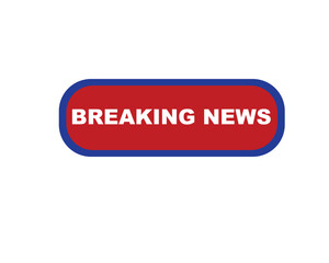 Fototapeta premium Vector illustration breaking news background, Live Breaking News headline with blue and red color background 