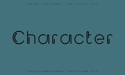 Minimal modern logo alphabet fonts. Typography minimalist urban sana serif digital fashion future creative logos fonts. vector illustration