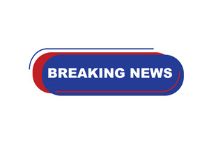 
Vector illustration breaking news background, Live Breaking News headline with blue and red color background 