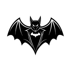 Bat mascot logo vector silhouette