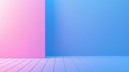 Minimalist Blue and Pink Background Space