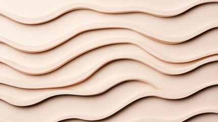 Fototapeta premium Abstract Beige Wave Pattern Background Texture