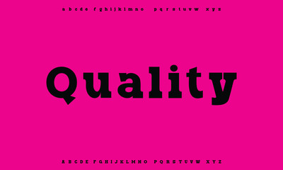 Modern Bold Heavy Font. Typography urban style alphabet fonts for fashion, sport, technology, digital, movie, logo design, vector illustration