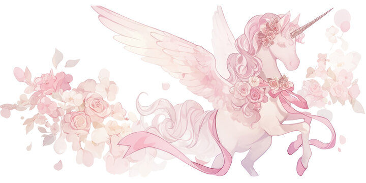 PNG Unicorn background unicorn flowers.