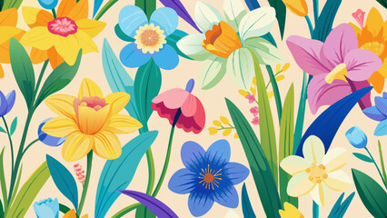 A summer floral composition with a variety of shades.