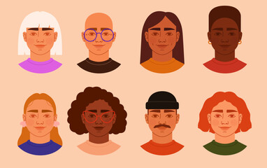 Portraits de personnes de tous âges et origines