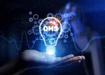 QMS Quality Management System Enhancing Compliance and Process Improvement with Human Hand Holding...