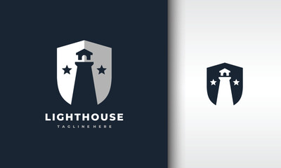 lighthouse star shield logo