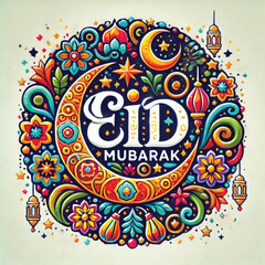 vector eid mubarak, muslim holiday