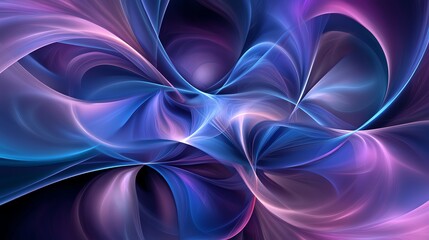 Vibrant Abstract Swirls in Purple and Blue Hues for Creative Use